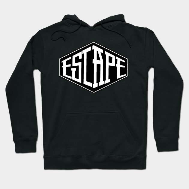 Escape White colour Logo is good 6 Hoodie by SkullRacerShop